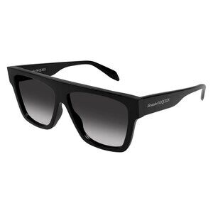 New ALEXANDER MCQUEEN Black Square AM0302S 001 Sunglasses Women